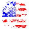 Demi-teinte Grunge USA drapeau Contexte