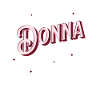 Personalized Donna name