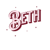 Nom Beth personnalisé