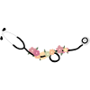 Stéthoscope avec des fleurs