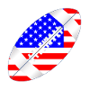 American Football Ball Flag