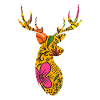 FLORAL DEER