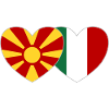Macedonia Italy Flag Heart