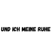 Du hast Recht und ich mein Ruhe. Lustiger Spruch