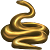 golden snake raised