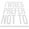 I prefer not to