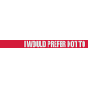 I prefer not to