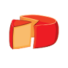 Gouda cheese piece