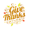 Logo Give Thanks pour Thanksgiving