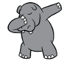 Hippo - Dab, dabbing, dancing