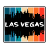 Las Vegas Nevada Usa Skyline Siluetti Matka Sou
