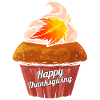 Pumpkin Muffin Happy Thanksgiving