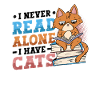 Bücherwurm Lesebücher, Katzen.