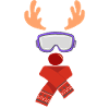 Ski reindeer funny