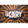 Scary Halloween Comic Style Graffiti Lettering on
