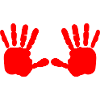 Iran - Red hand - blood hand - BLOODY HAND