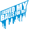 I shaved my balls