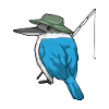 Kingfisher Fishing Angler Angel