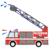 Feuerwehrauto mit Leiter