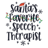 Nette Weihnachtslogopädin Sprachtherapie