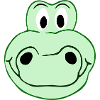 Funny crocodile - Creative illustration