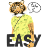 take it easy hipster tiger