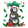 8-Ball Billiard Player Billiards