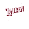 Lauren name personalized