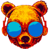 Bear with sunglasses