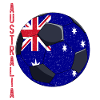 Australia Soccer Ball Australian Flag