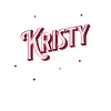 Prénom Kristy personnalisé
