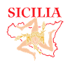 Sicily flag Sicily Palermo Italy