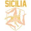 Sicile drapeau Sicile Palerme Italie