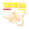 Sicily flag Sicily Palermo Italy
