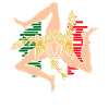 Sicily flag Sicily Palermo Italy