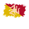 Sicile drapeau Sicile Palerme Italie