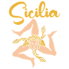 Sicile drapeau Sicile Palerme Italie