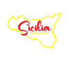 Sicile drapeau Sicile Palerme Italie
