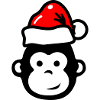 Monkey Christmas Xmas Comic