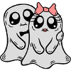 Couple Ghosts Man Woman