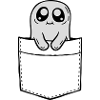 Chest pocket ghost take comic