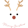 Weihnachten - Merry Christmas - Reh