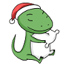 Lizard Christmas Sleep Sleep Sleep