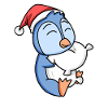 Pingouin Noël Sommeil Sommeil Sommeil