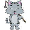 Cat Fishing Angler Angel