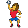 Löwe Handball Player Handball
