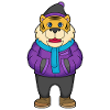 Tiger Scarf Beanie