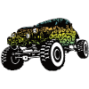 Monster Truck Skull Gradient