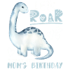 Dinosaur Mama-Mother, Happy Birthday
