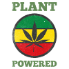 PLANT POWERED Hemp/Cannabis Leaf Vegan/Vegetarian